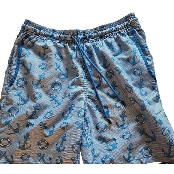 Mr Swim Swim Shorts Nautical Anchor Mens Sz Large - Picture 1 of 11